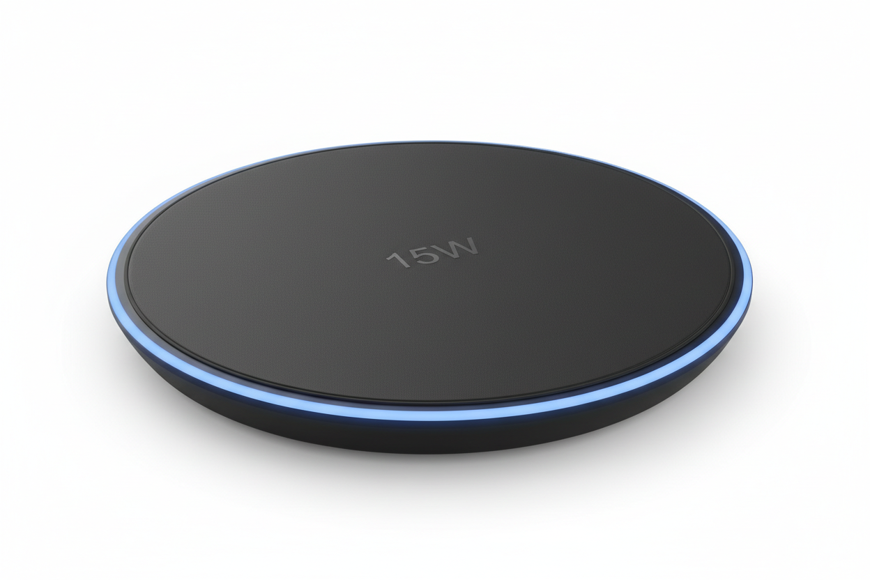 Fast Wireless Charging Pad - 15W with Cooling Fan