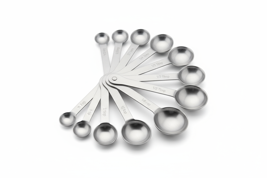 Magnetic Measuring Spoons - Stainless Steel Dual-Sided Set