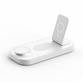 3-in-1 Wireless Charging Station for iPhone, Apple Watch, and AirPods - Professional product photo