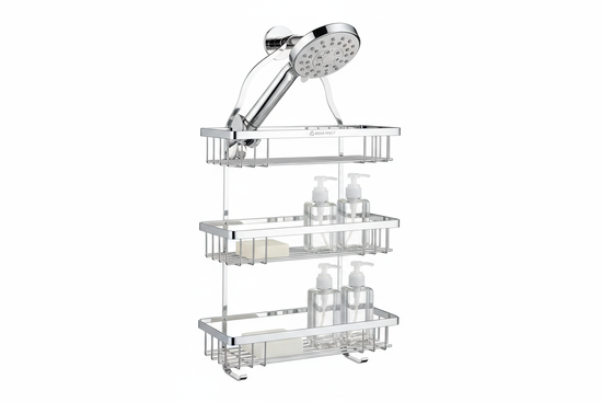 Shower Caddy Organizer - Rustproof Hanging Bathroom Shelf
