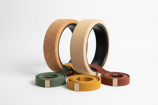 Premium Yoga Wheel Set - 3 Sizes with Resistance Bands