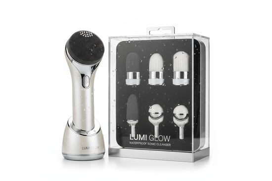 Premium Facial Cleansing Brush - Sonic Waterproof System